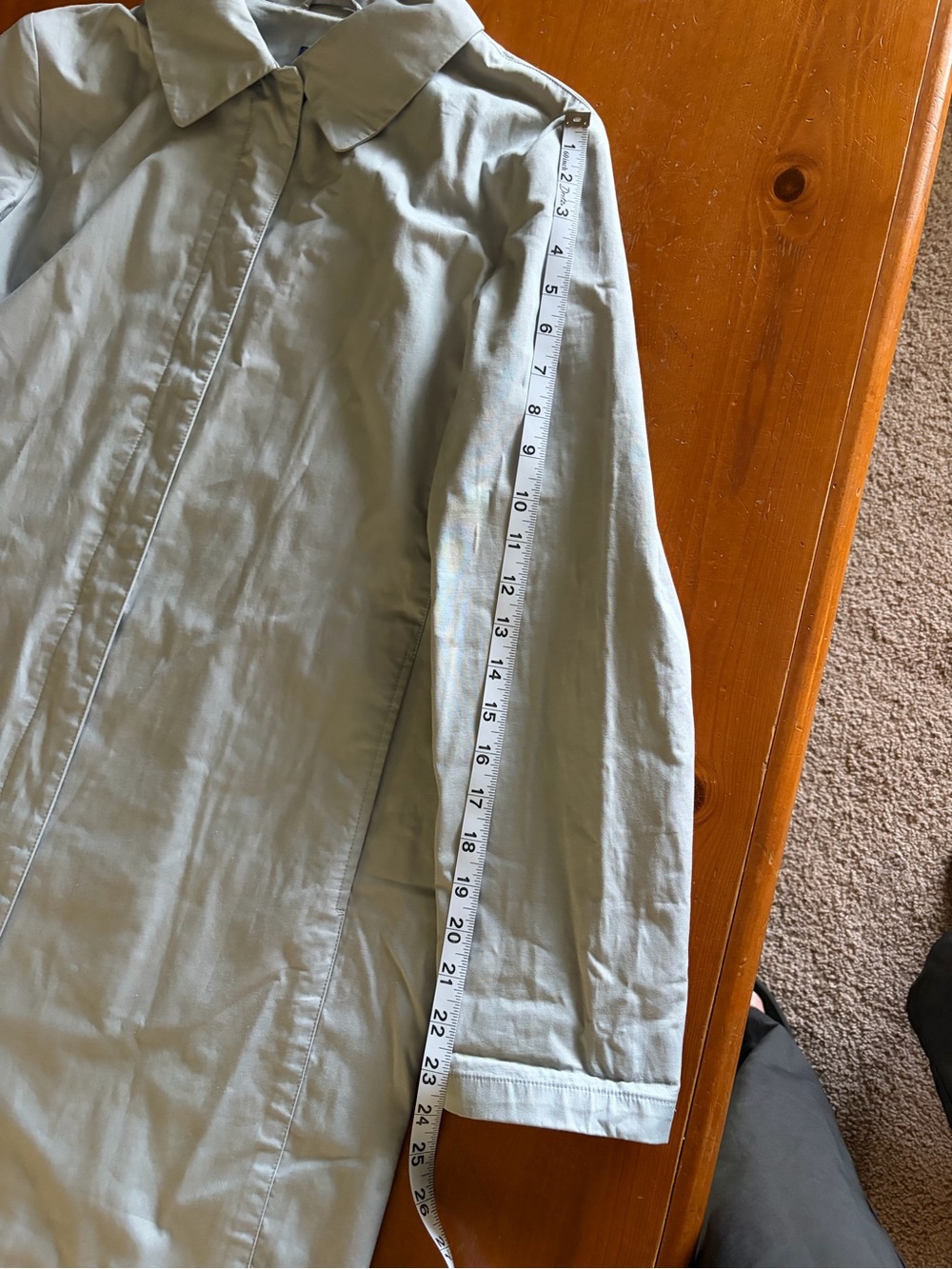 GAP Light Blue Women's Single-Breasted Trench Spring Coat - Picture 5 of 8